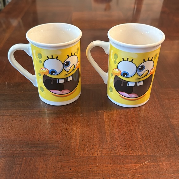 Spongebob Squarepants Coffee Cup 2013 Viacom Silly Faces Yellow Coffee Mug - Picture 6 of 8